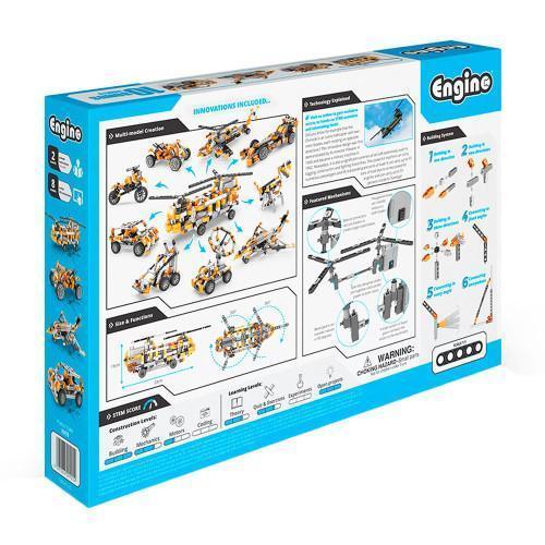 PLAYSET PARA ARMAR HELICOPTERO DE COMBATE "ENGINO" - Imagen 6