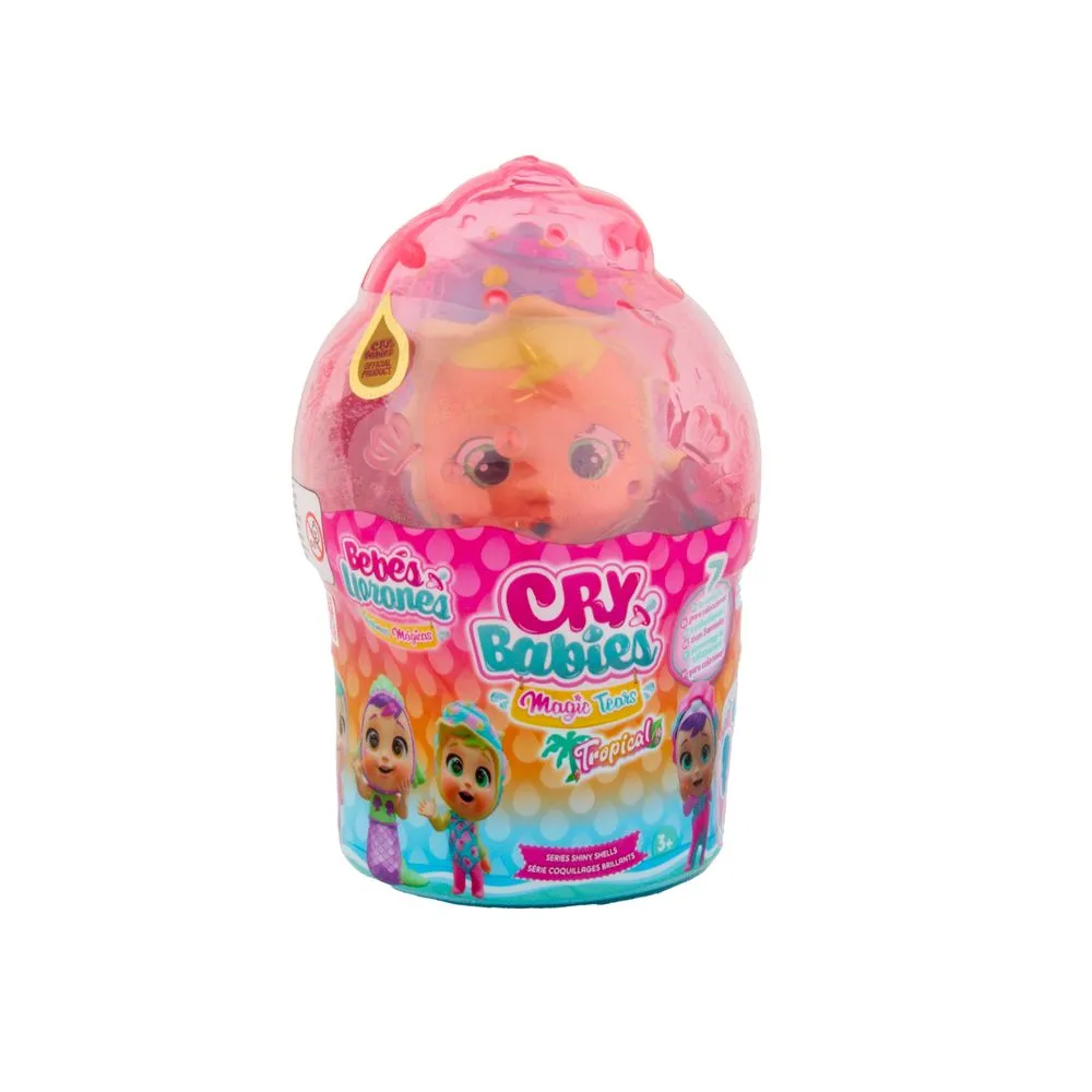 MUÑECA "CRY BABIES" 13 cm. SERIE SHINY SHELLS
