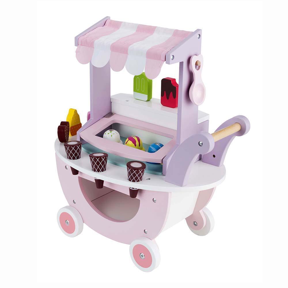 CARRO DE HELADOS DE MADERA