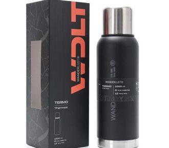 TERMO 1000 ml. NEGRO "WANDERLUST"