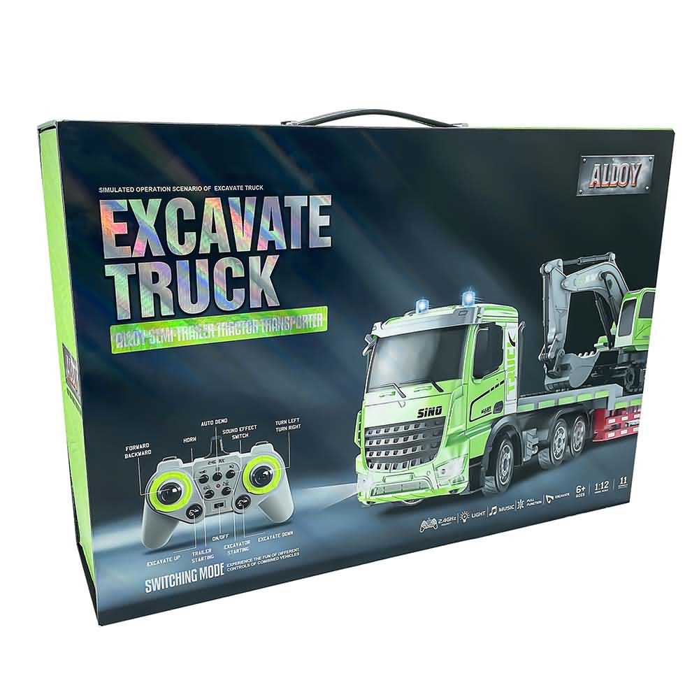 CAMION SEMI CON EXCAVADORA A CONTROL REMOTO - Imagen 4