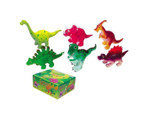 MINI DINOSAURIOS CARICATURA DE GOMA FLEXIBLE - Imagen 9