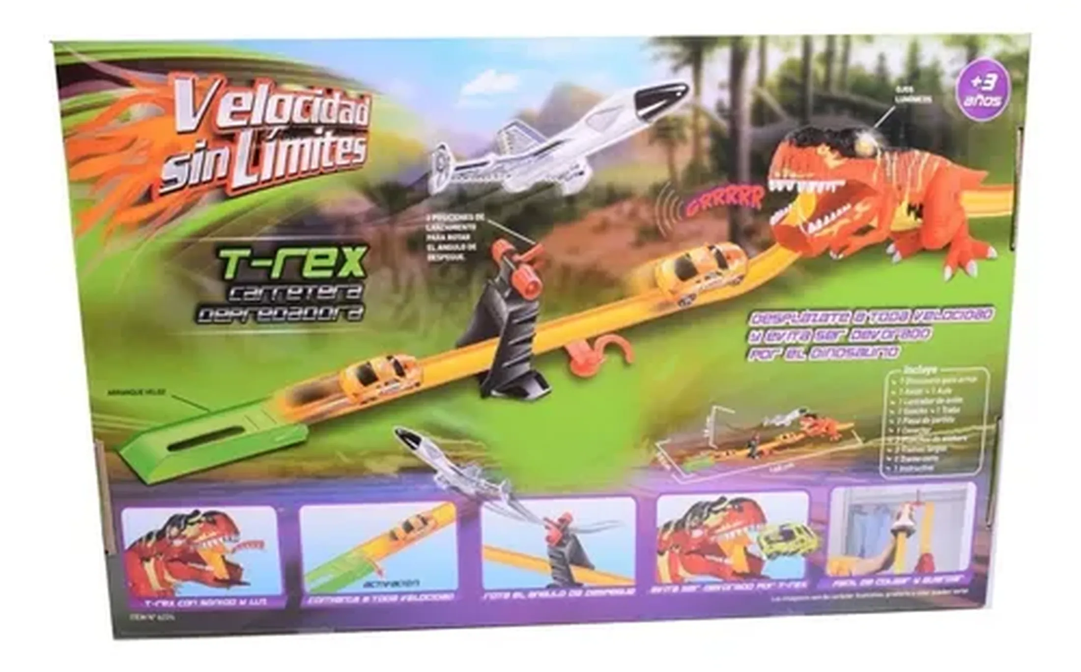PISTA DE AUTOS DINOSAURIO - Imagen 3