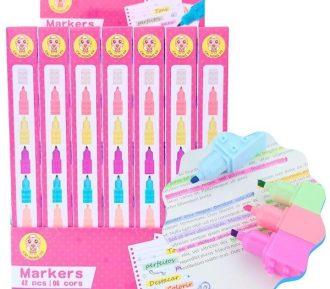 RESALTADOR 5 COLORES TIPO LEGO PUNTAS INTERCAMBIABLES