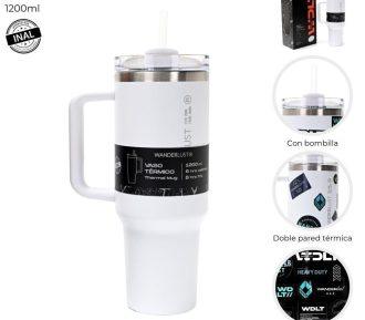 VASO TERMICO BLANCO 1200 ml. "WANDERLUST"