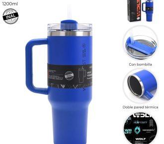 VASO TERMICO AZUL 1200 ml. “WANDERLUST”