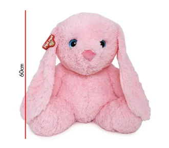 PELUCHE CONEJA ROSA 60 cm.