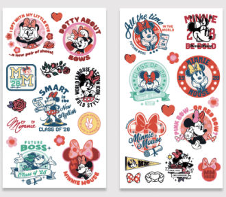 STICKERS PARA BOTELLAS / TERMOS "MINNIE"