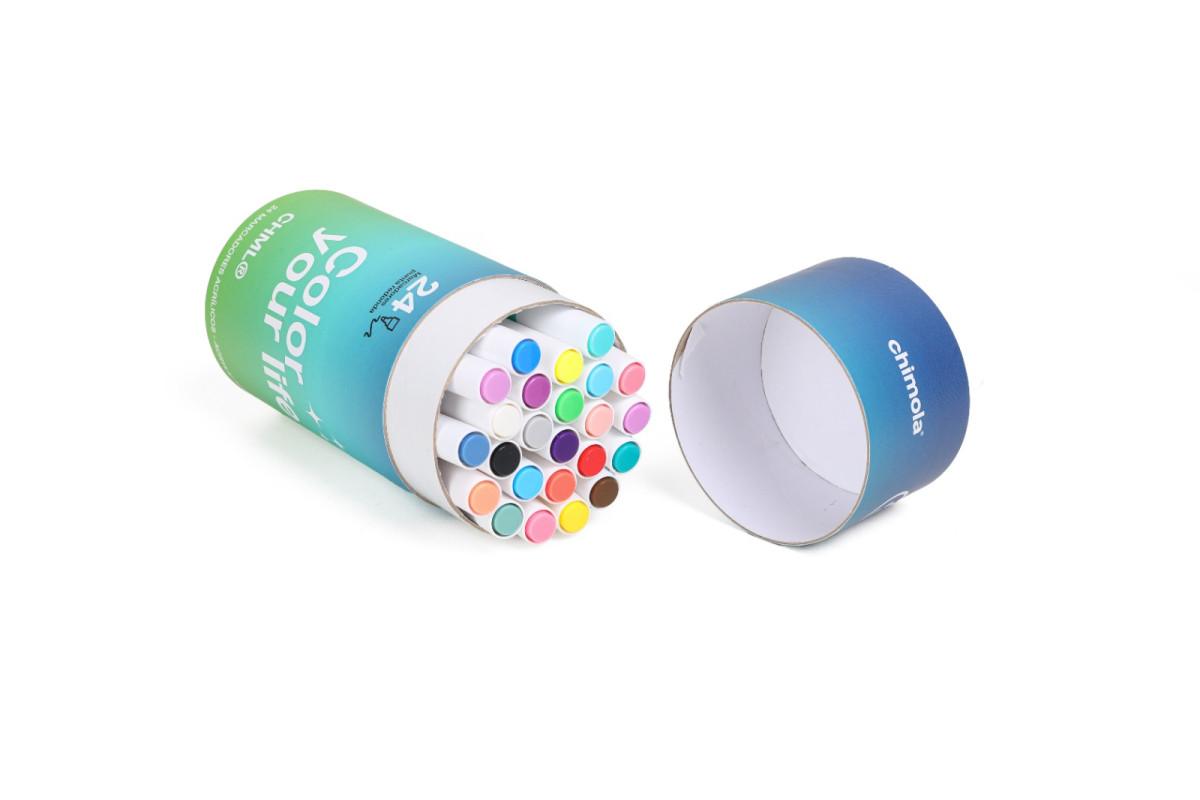 TUBO x 24 MARCADORES ACRILICOS DE COLORES