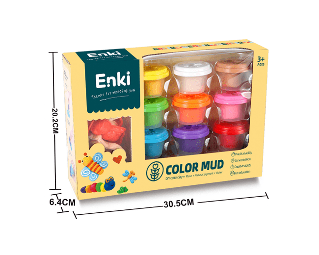 PACK x 9 MINI POTES DE MASAS "ENKI"