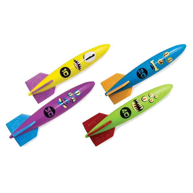 SET x 4 TORPEDOS SUMERGIBLES "SWIMWAYS" - Imagen 2