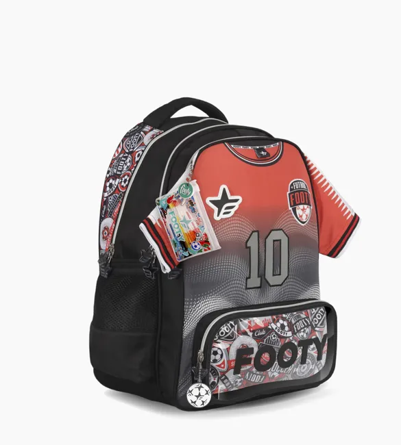MOCHILA ESPALDA 18″ ROJA LINEA DREAM TEAM "FOOTY"