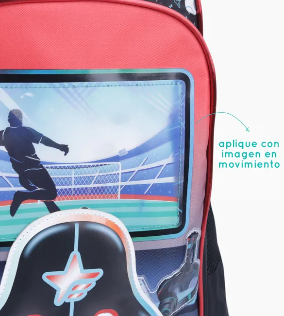 MOCHILA CON CARRO 18″ LINEA FUTBOL "FOOTY" - Imagen 3