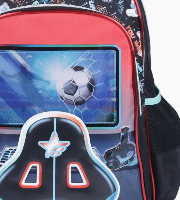 MOCHILA CON CARRO 18″ LINEA FUTBOL "FOOTY" - Imagen 4