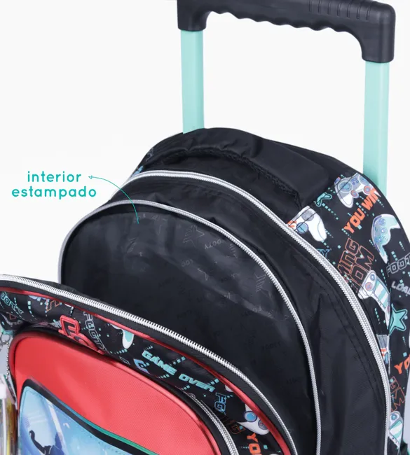 MOCHILA CON CARRO 18″ LINEA FUTBOL "FOOTY" - Imagen 6