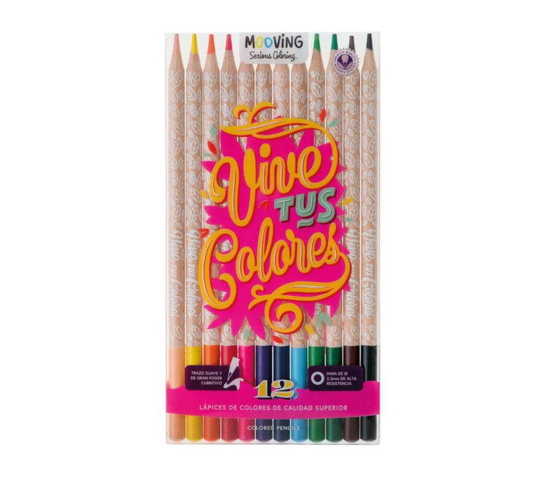 LAPICES DE COLORES x 12 UNIDADES "COLORING"