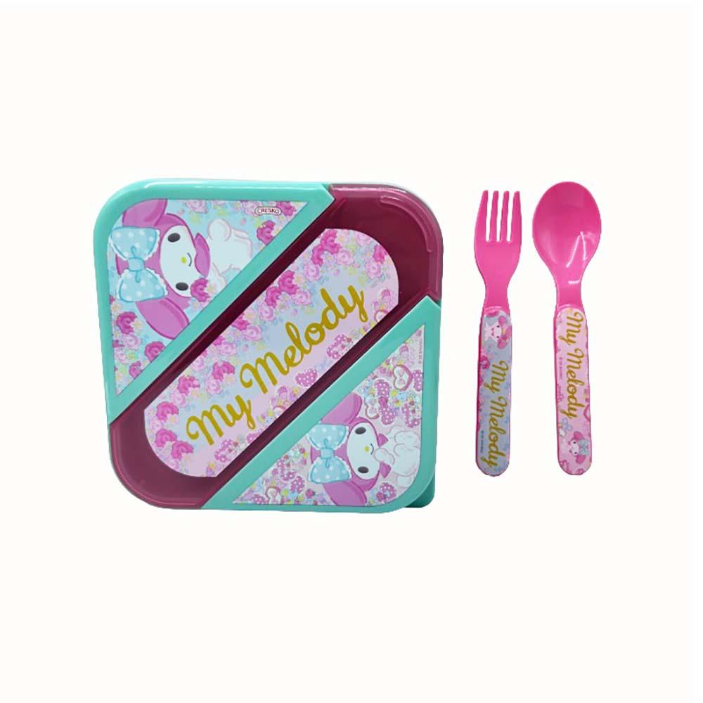 LUNCH BOX CON CUBIERTOS “MY MELODY”