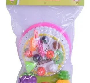 BLISTER JUEGO DE COMIDAS CON ABROJO TORTA Y FRUTAS