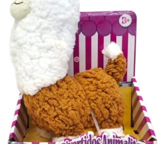 PELUCHE 15 cm.  LLAMA QUE CAMINA