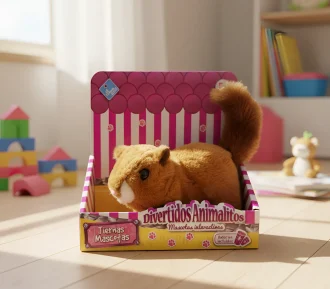 PELUCHE 15 cm.  ARDILLA QUE CAMINA