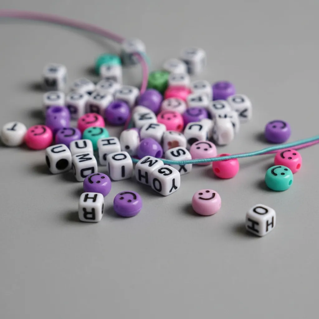 KIT DE BIJOU CON MOSTACILLAS, TRENZAS Y LETRAS - Imagen 4