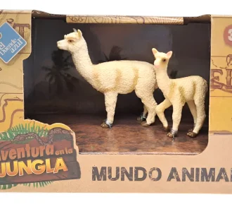 SET x 2 MINI HUANACOS DE GOMA RIGIDA