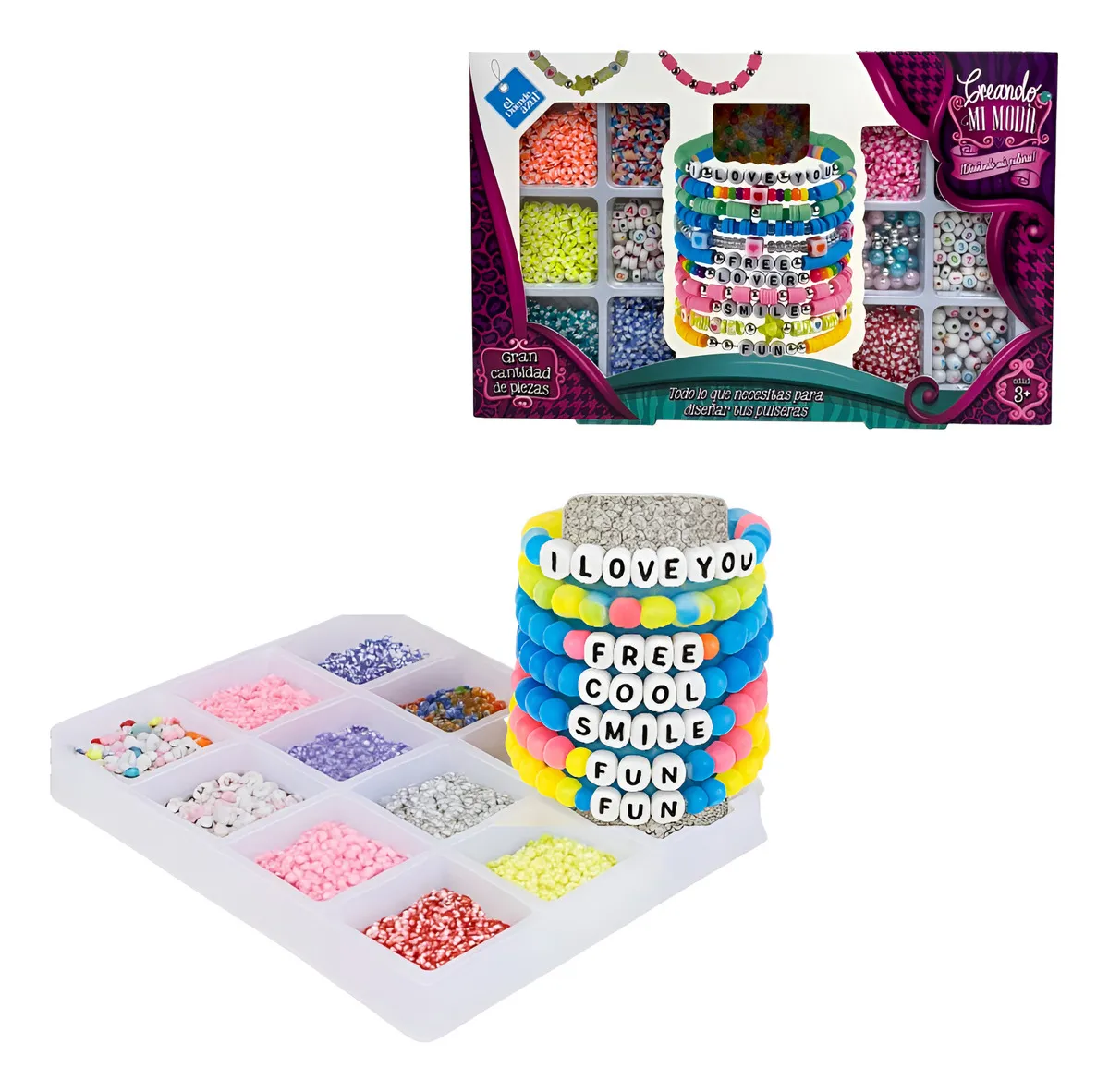 SET BIJOUTERIE MOSTACILLAS 1600 PIEZAS - Imagen 3