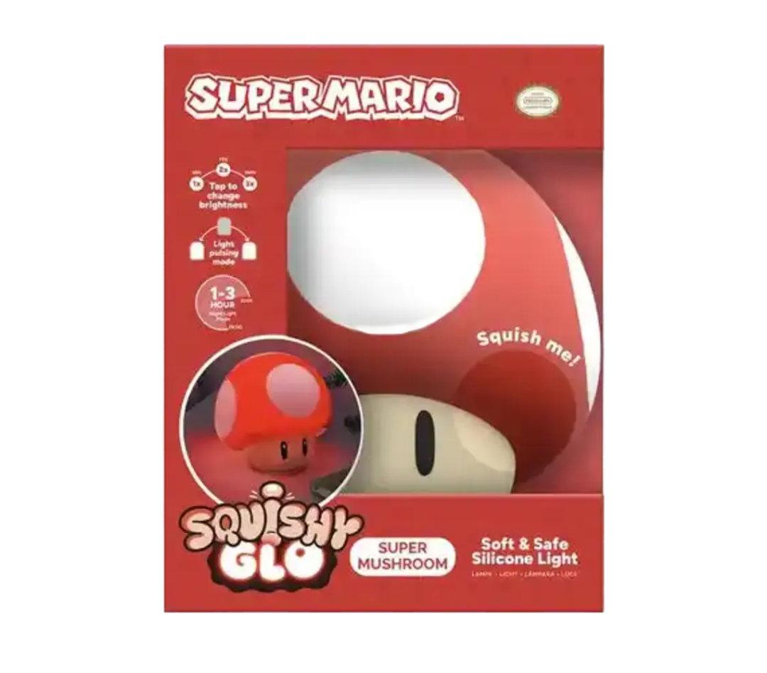 LAMPARA RECARGABLE LUZ DE NOCHE "HONGO SUPER MARIO"