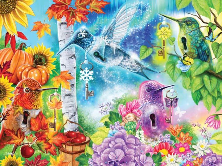 ROMPECABEZAS x 1000 PIEZAS COLECCION "VUELOS DE FANTASIA" - Imagen 8