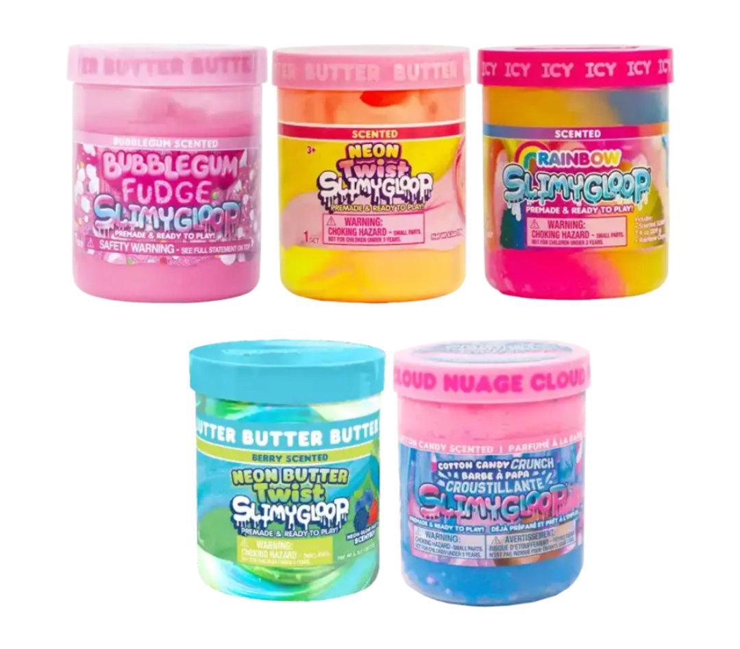 POTE SLIME SENSORIAL x 170 grs. LINEA SLIMYGLOOP "PLAY-DOH"