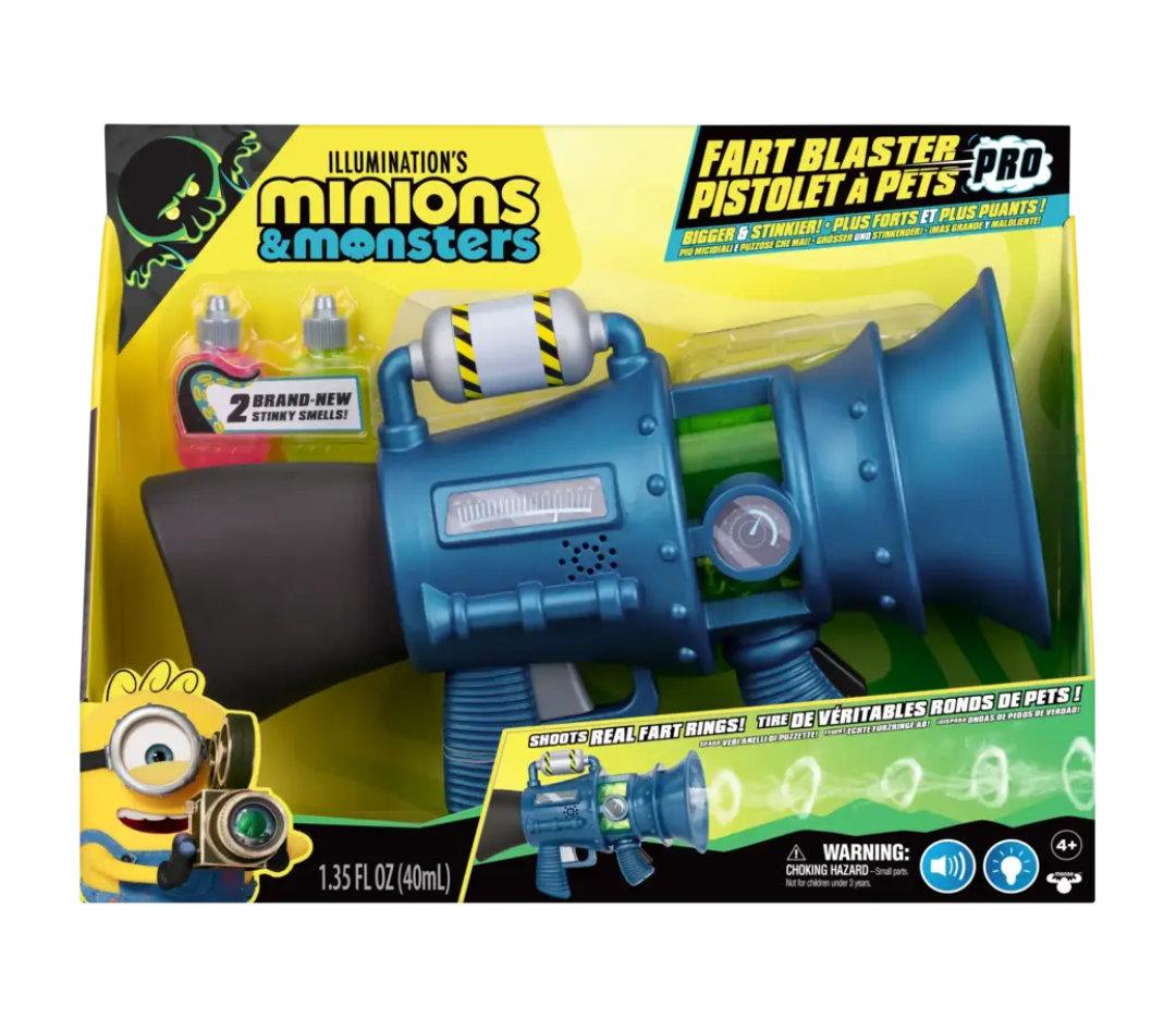 PISTOLA LANZADOR TIRA PEDOS "MINIONS"