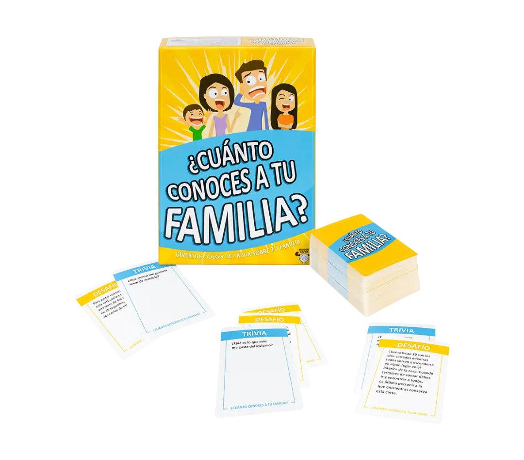 JUEGO DE CARTAS "¿CUANTO CONOCES A TU FAMILIA?"