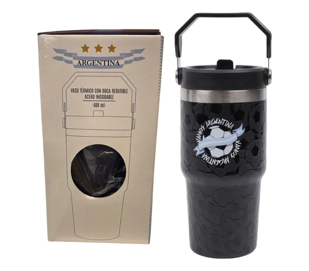 VASO TERMICO 600 ml. ACERO INOXIDABLE “ARGENTINA”