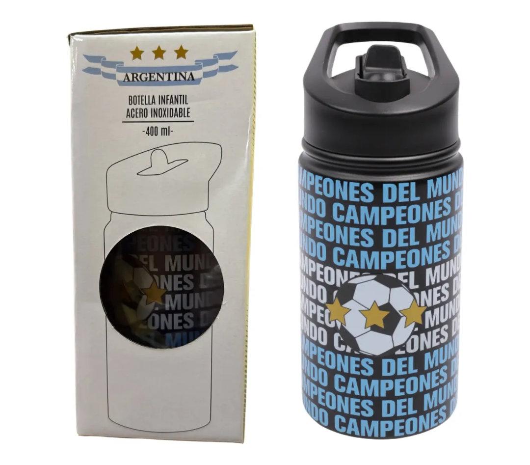 BOTELLA TERMICA 400 ml. ACERO INOXIDABLE “ARGENTINA”