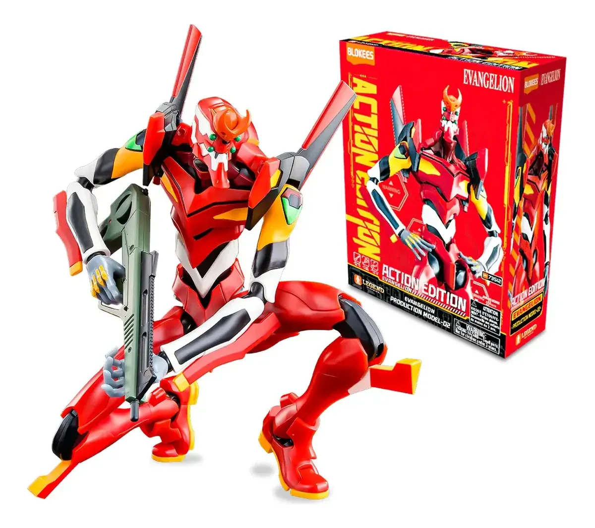 FIGURA DE ACCION PARA ARMAR 17 cm. "EVANGELION ACTION"