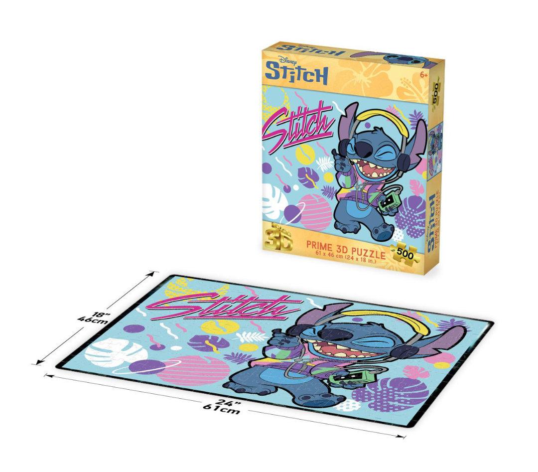ROMPECABEZAS 3D LENTICULAR x 500 PIEZAS "STITCH"