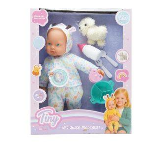 BEBOTE "TINY" 39 cm. Y SU MASCOTA