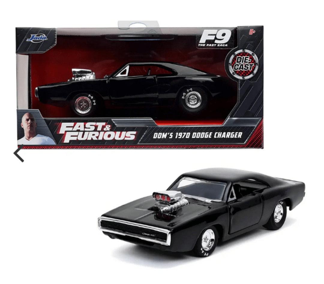 AUTO METALICO ESCALA 1:32 DODGE CHARGER 1970 NEGRO "RAPIDOS Y FURIOSOS"