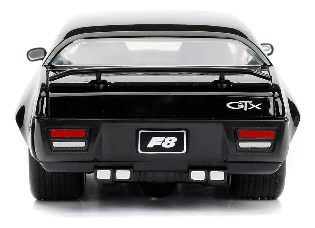 AUTO METALICO ESCALA 1:24 PLYMOUTH GTX 1972 NEGRO "RAPIDOS Y FURIOSOS" - Imagen 4