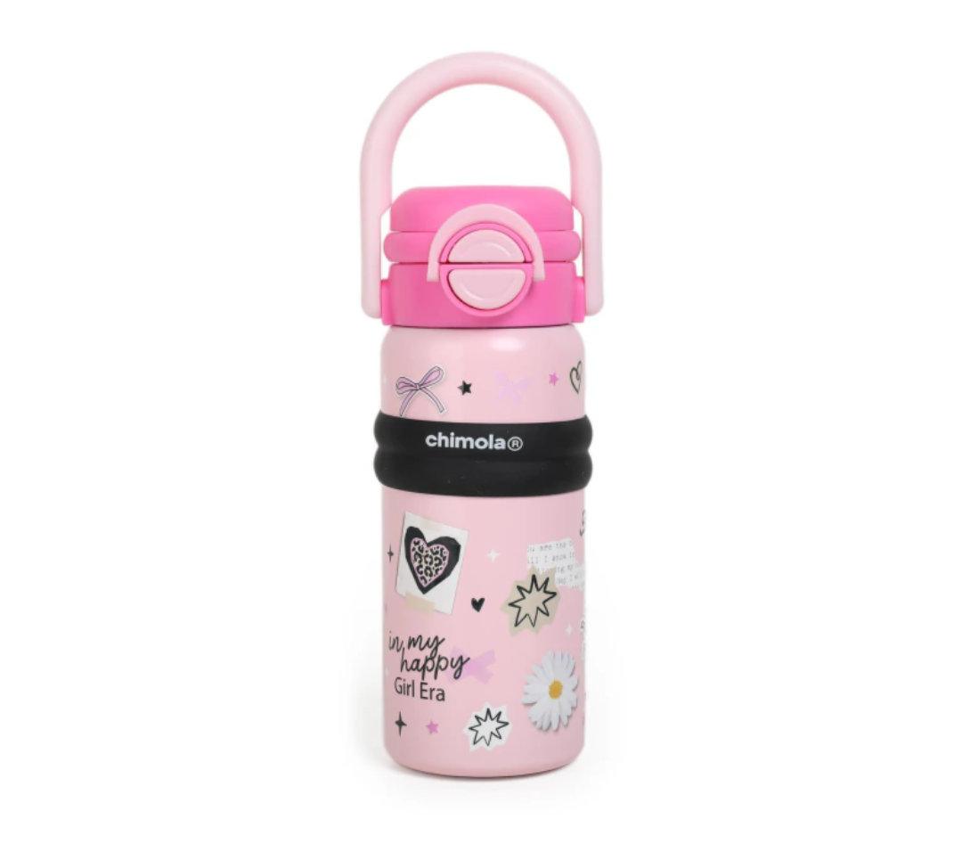 BOTELLA JOURNAL 550 ml. ROSA PASTEL "CHIMOLA"
