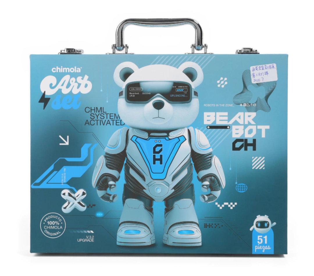 SET DE ARTE OSO ROBOT "CHIMOLA"