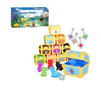 JUEGO DIDACTICO DINOSAURIOS EN COFRES