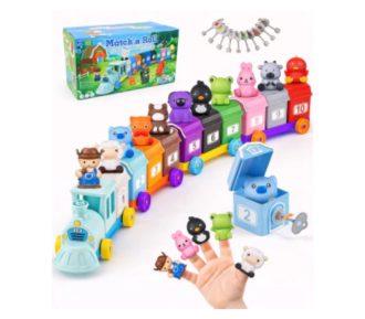 TREN DE LA GRANJA CON LLAVES Y TITERES DE DEDO