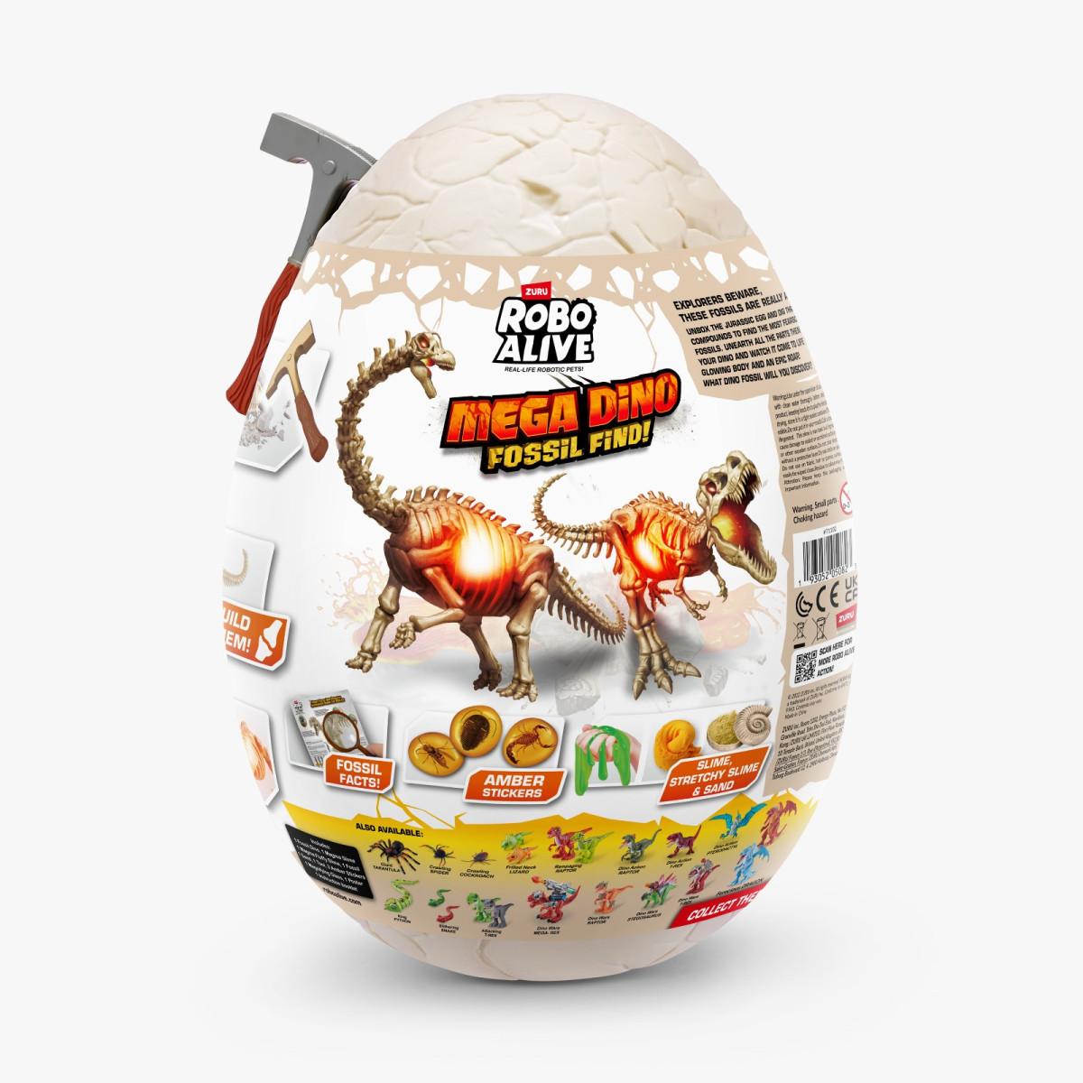 MEGA HUEVO SORPRESA FOSIL 30 cm. "ROBO ALIVE" - Imagen 10