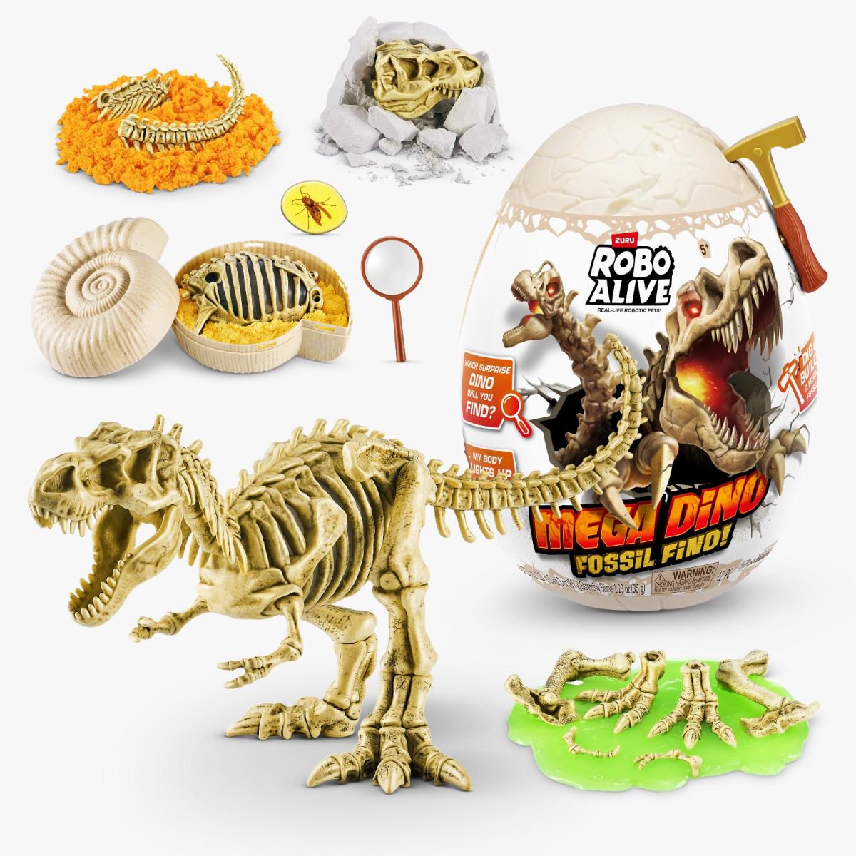 MEGA HUEVO SORPRESA FOSIL 30 cm. "ROBO ALIVE" - Imagen 5