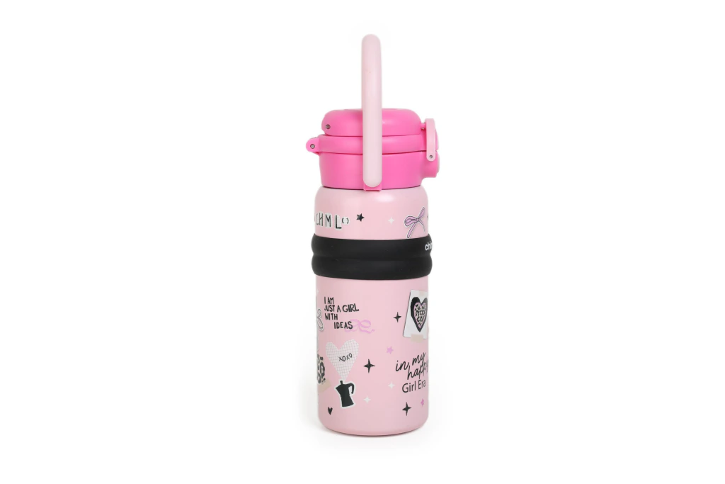 BOTELLA JOURNAL 550 ml. ROSA PASTEL "CHIMOLA" - Imagen 3