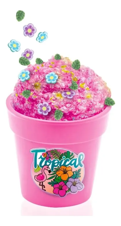 PACK x 3 POTES DE SLIME CON FLORES "SO SLIME" - Imagen 4