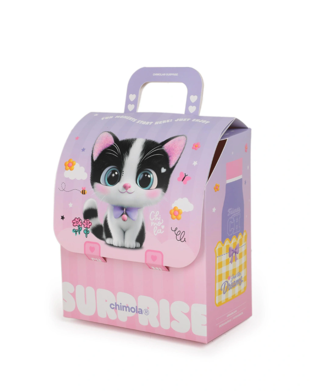 BOX DE CARTULINA CON DIVERSOS ACCESORIOS GATO "CHIMOLA" - Imagen 2