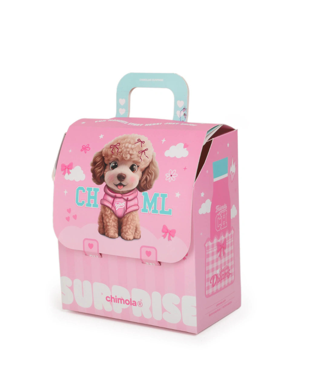 BOX DE CARTULINA CON DIVERSOS ACCESORIOS POODLE "CHIMOLA" - Imagen 2