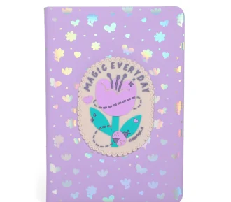 LIBRETA A5 TAPA LILA "CHIMOLA"